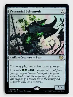 Perennial Behemoth R The Brothers' War 202 NM FOIL - Image 1