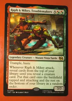 MTG, RALPH & MIKEY, TROUBLEMAKERS, 0167, RARE, NM, TMT, REGULAR FINISH - Image 1