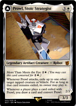 Prowl, Stoic Strategist Universes Beyond: Transformers NM - Image 1