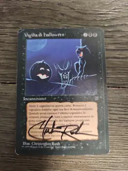 MtG Legends Italian All Hallow's Eve (Italian) Autographed By Christoper Rush - Image 1