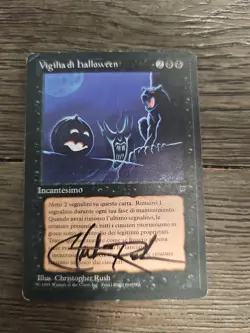 MtG Legends Italian All Hallow's Eve (Italian) Autographed By Christoper Rush - Image 2