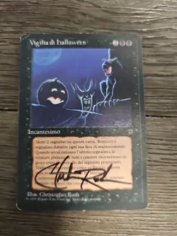 MtG Legends Italian All Hallow's Eve (Italian) Autographed By Christoper Rush - Image 3