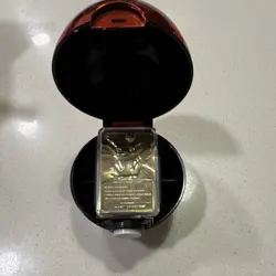 Nintendo Pokemon Pikachu 23K Gold-Plated Trading Card w/ Poke Ball & Box - Image 3