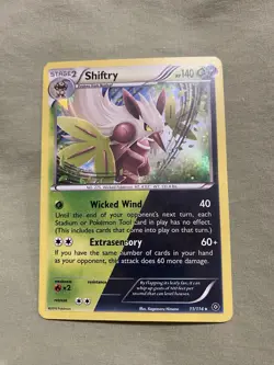 Shiftry 11/114 XY Steam Siege Holo Rare Pokemon TCG Dual Type Card 2016 - Image 1
