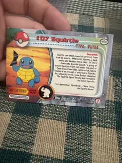 Topps Squirtle 07 TV Animation Edition Regular EN Pokemon TCG Trading Card - Image 2