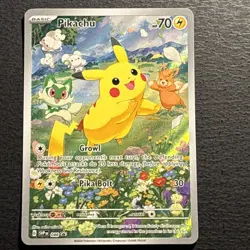 Pikachu 088 Pokemon TCG Scarlet & Violet Black Star Promo Card Near Mint NM - Image 1