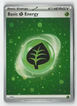 Basic Grass Energy (Cosmos Holo) 001 Holo SVE: Scarlet & Violet Energies NM - Image 1