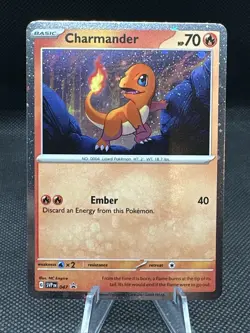 Charmander 047 Holo English Pokemon 151 Scarlet & Violet Black Star Promo - Image 1