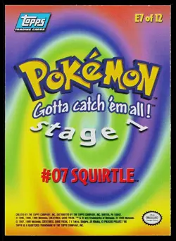 Pokemon Card Topps #07 E7 - Image 2