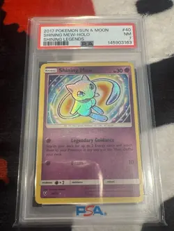 Pokemon Shining Mew 40/73 Shining Legends Holo 2017 PSA 7 English TCG - Image 1