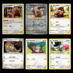 6x Greedent Lot Skwovet 128.0 Sword Shield Chilling Reign Pokemon Cards Set TCG - Image 1