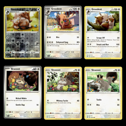 6x Lot Greedent Skwovet Pokemon Cards Collection Set Deck Building TCG - Image 1