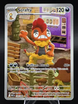 Scrafty 139/086 Sv: White Flare Illustration Rare Full Art Holo Pokemon TCG - Image 1