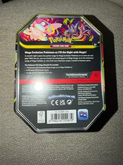 Pokemon TCG Mega Moonlit Tin Mega Clefable ex Mega Evolution - Image 2