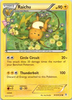 2023 GENERATIONS RADIANT COLLECTION Raichu NON HOLO #RC9/RC32 - Image 1