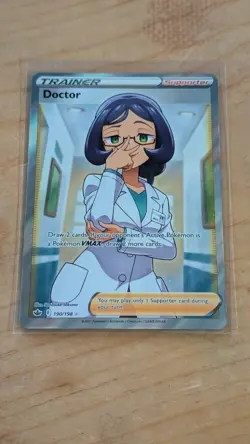 Pokemon Chilling Reign Doctor 190/198 Full Art Trainer NM/M - Image 1