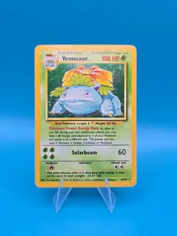 Pokemon TCG Venusuar Base Set 1999 Holo Rare Unlim Foil Wizards WOTC B4 - Image 1