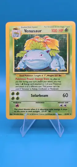 Pokemon TCG Venusuar Base Set 1999 Holo Rare Unlim Foil Wizards WOTC B4 - Image 3