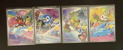 Pokemon First Partner Collection Lot Of 4. Rowlet, Litten, Piplup, Turtwig - Image 1