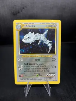 Pokemon TCG Steelix 15/111 Neo Genesis Holo Rare English Unlimited 2000 HP110 - Image 1