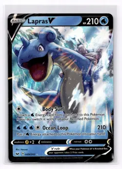 Lapras V SWSH01: Sword & Shield Base Set - Pokemon NM 049/202 - Image 1