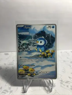 2025 Pokemon Phantasmal Flames Piplup #98/94 Illustration Rare Holo NM - Image 1
