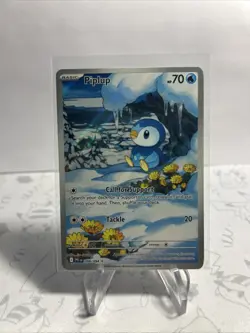 2025 Pokemon Phantasmal Flames Piplup #98/94 Illustration Rare Holo NM - Image 2