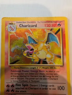Charizard Base Set Holo 4/102 (1999) HP 120 Stage 2 English WotC - Image 2