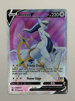Pokemon TCG Arceus v Brilliant Stars Holo Ultra Rare Card 165/172 Full Art - Image 1
