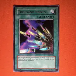 Thousand Knives PCY-003 Secret Rare Power of Chaos: Yugi the Destiny Yu-Gi-Oh LP - Image 1