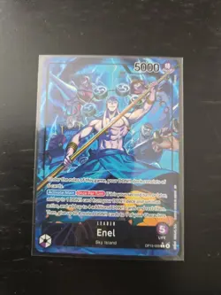 Enel OP15-058 Alternate Art Leader One Piece Adventure on Kami's Island Foil NM - Image 1