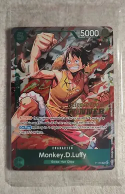 One Piece Card Game Monkey.D.Luffy Release Winner [op-16] Promo P-135 Sealed Eng - Image 1