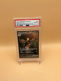 2024 Pokemon TWM EN 210 Sinistcha Ex Special Illustration Rare PSA 10 MINT - Image 1
