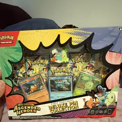 Pokemon TCG Mega Evolution Ascended Heroes First Partners Deluxe Pin Box Promo - Image 1