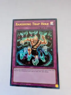 Yugioh - Banishing Trap Hole (Ultra Rare) (1st Edition) - MP24-EN224 NM - Image 1