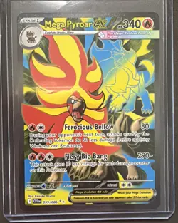 Mega Pyroar ex 99/86 - Pokemon Chaos Rising - Near Mint - Image 1