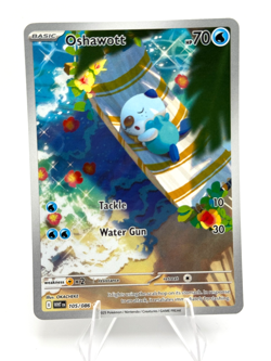 Pokemon Oshawott Illustration Rare White Flare 105/086 - Image 1