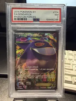 PSA 7 | 2014 Pokemon XY Gengar EX Full Art Phantom Forces - Image 1
