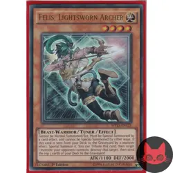 Yugioh Felis, Lightsworn Archer MP15-EN123 Ultra Rare 1st Edition NM - Image 1