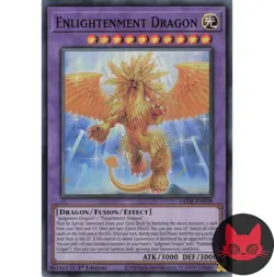 Yugioh Enlightenment Dragon LEDE-EN038 Super Rare 1st Edition NM - Image 1