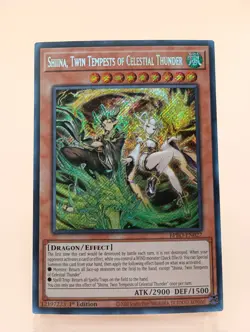 Yu-Gi-Oh! Shiina, Twin Tempests of Celestial Thunder Secret Rare BPRO-EN027 - Image 1