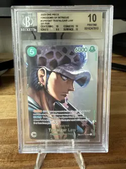 One Piece TCG Kingdoms of Intrigue - Trafalgar Law SP OP01-047 (BGS 10) English - Image 1