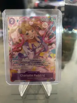 One Piece Charlotte Pudding PRB02-010 Parallel Alt Art Big Mom Pirates NM - Image 1