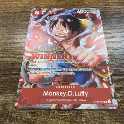 One Piece Monkey D Luffy Treasure Cruise Winner Card ST01-012 Promo English - Image 2
