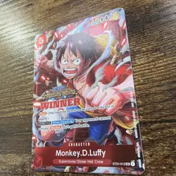 One Piece Monkey D Luffy Treasure Cruise Winner Card ST01-012 Promo English - Image 4