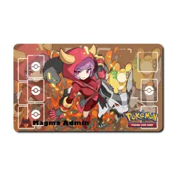 Pokemon Card Mat Card Game Anime Game Mat PTCG Champion Fire Goose - Image 1