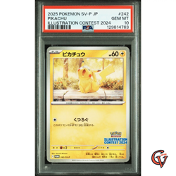 PSA 10 Pikachu 242/SV-P Pokemon Illustration Contest 2024 Promo Card Japanese - Image 1