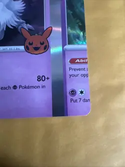 Pokemon TCG NFC Error Miscut Card Houndstone 106/198 Trick Or Trade BOOster Holo - Image 3
