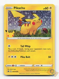 Pokemon TCG - Pikachu SWSH039 LP Holo Promo Miscellaneous Cards & Products - Image 1