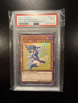 Yugioh Dark Magician Girl LART-EN019 Ultra Rare PSA 9 Lost Art Promo Card TCG - Image 1